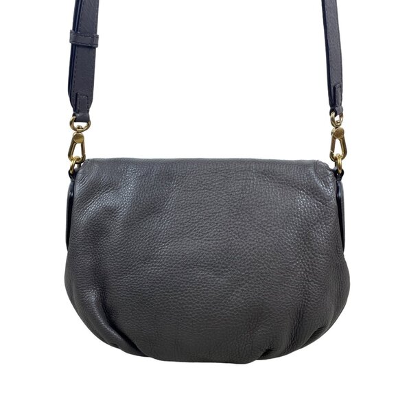 Marc Jacobs Women’s Grey Leather Classic Q Natasha Shoulder Bag Gold Details SzM - Picture 5 of 13